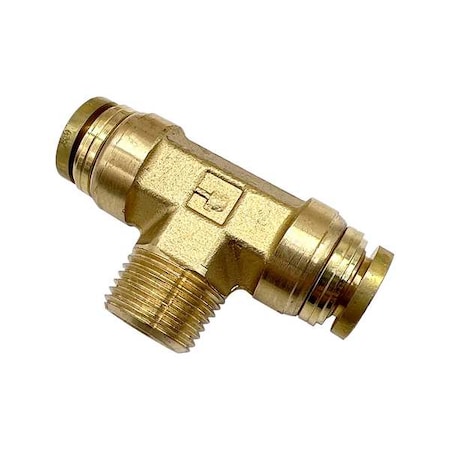 Parker 172PTCNS-6-4 - Brass DOT Push-to-Connect Fitting, Brass, Gold