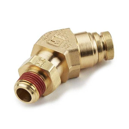 Parker VS179PTC-6-2 - Brass DOT Push-to-Connect Fitting, Brass, Silver