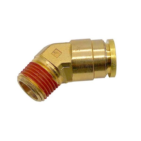 Parker VS179PTCNS-8-4 - Brass DOT Push-to-Connect Fitting, Brass, Silver