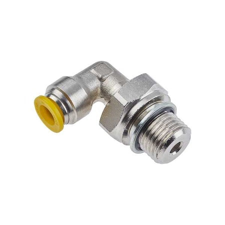 Parker 169PLP-10M-8G - Metric Metal Push-to-Connect Fitting, Brass, Silver