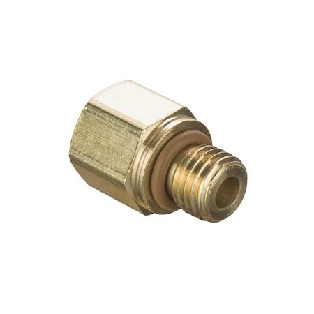 Parker 222P-4-MI14 - Metric Compression Fitting,Brass,