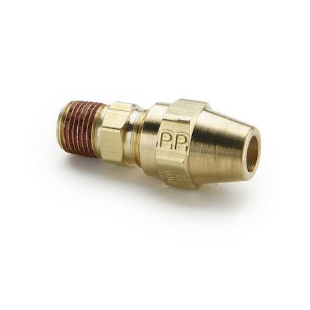 Parker VS68AB-6-4 - Strt, Brass, Comp. 3/8 in, MNPT 1/2 in