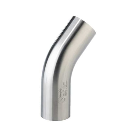 Maxpure TE2KS6L1.0-PD - 45 Elbow,SS,Orbital Weld1"
