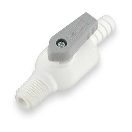 Parker PBPP6VMC6 - Manual 2-Way Ball Valve,Barb,Polypro