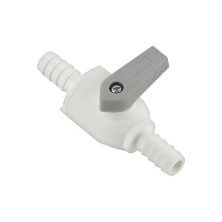 Parker PBPP8VUC8 - Manual 2-Way Ball Valve,Barb,Polypro