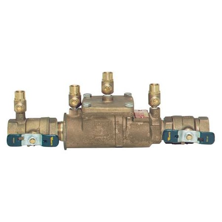 Watts 1 1/4 007M2-QT - Backflow Preventer,Size 1 1/4",175 psi