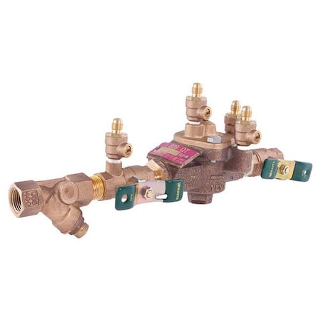 Watts 1/2 LF009-QT-S - Backflow Preventer,Size 1/2",175 psi