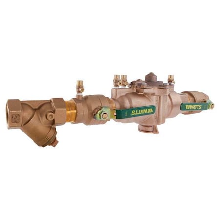 Watts 2 LF009M2-QT-S - Backflow Preventer,Size 2",175 psi