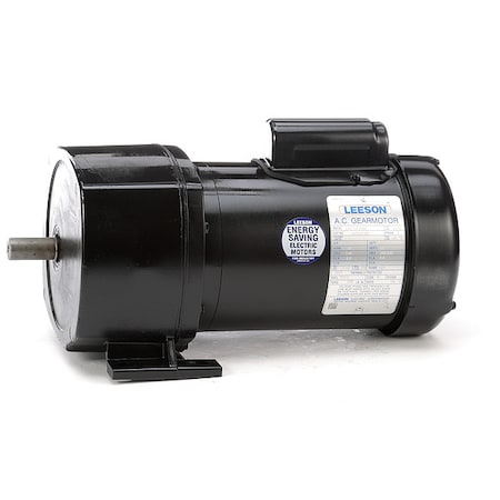 Leeson 107015.00 - AC Gearmotor, 336 lb-in Max. Torque, 91 RPM Nameplate RPM, 115/208-230 V Voltage, Single Phase