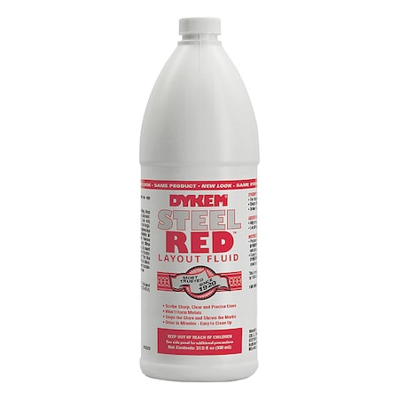 Dykem 80696 - Layout Fluid,Steel Red(TM),930 m L