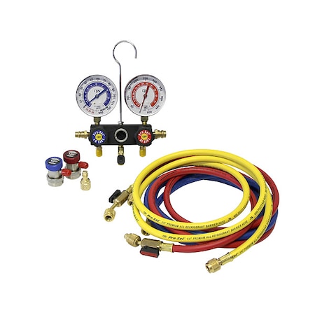 Pro-Set MA1234 - Manifold Gauge Set,6 ft