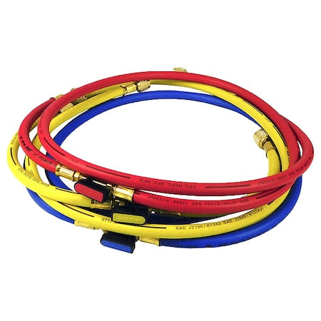 Pro-Set HP5L - Hose, 5 ft L, Blue/Red/Yellow, PK3