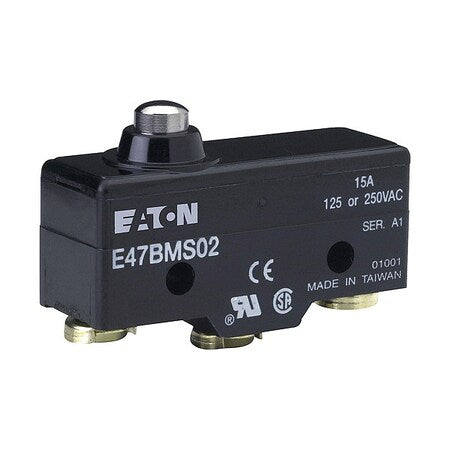 Eaton E47BMS02 - Snap Action Switch,Thermoplastic,Metal