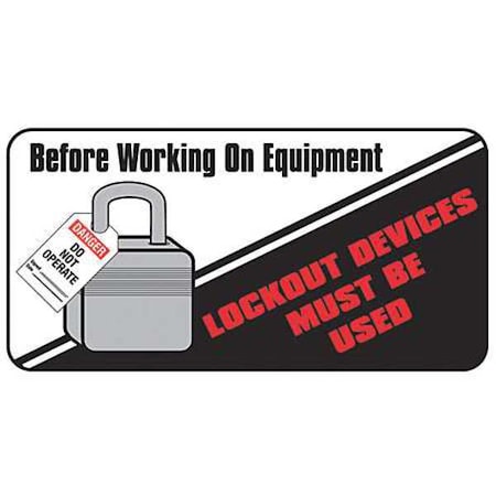 Brady 17742LS - Reminder Label,2 In. H,4 In. W,PK25, 17742 LS