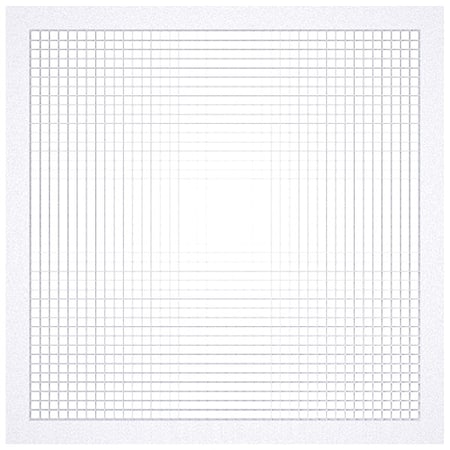 American Louver AG-22X22-RTW-2PK - Return Air Grille 23.75 X 23.75, Powder Coated, Aluminum