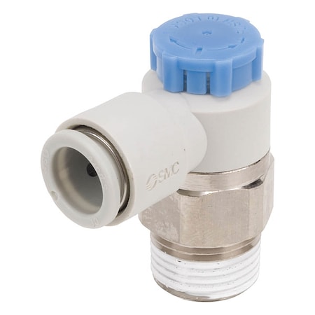 Smc AS3211F-02-06S - Speed Control Valve,1/4in BSPT,Meter In