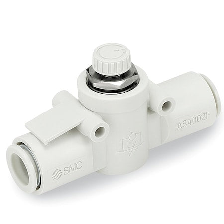 Smc AS4002F-10 - Speed Control Valve,10mm Tube,1/2 In