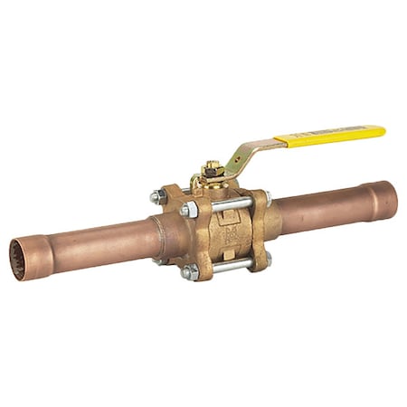Milwaukee Valve 17909S - Manual 2-Way Ball Valve,NPT,Bronze
