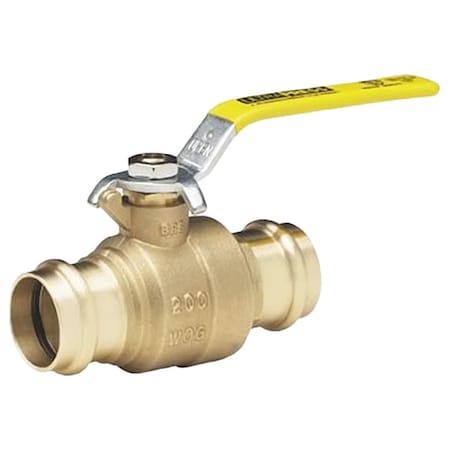 Milwaukee Valve BA-480B - 100 - Manual 2-Way Ball Valve,Press,Brass