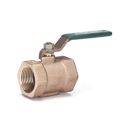 Milwaukee Valve BB2-100 1/2 - Disc Valve,1 Pc,1/2 In,Bronze,FNPT