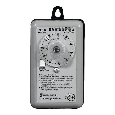 Intermatic CT2000 - Timer, Percent Cycle, NEMA3 R, 20 A, 3 Hrs52 Min
