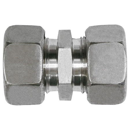 Brennan Industries D2403-L15-L15-SS - Strt, SS, Comp. 15 mm, Comp. 18 mm