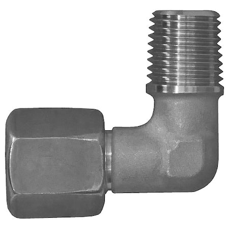 Brennan Industries D2501-L06-02-SS - Elbow, SS, Comp. 6 mm, MNPT 1/4 in