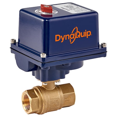 Dynaquip Controls EHG26ATE25H - 1-1/4" FNPT Brass Electronic Ball Valve 2-Way