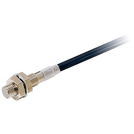 Omron E2E-X1R5C18 2M - Cylindrical, Inductive Proximity Sensor, 8 mm Dia., Stainless Steel, 2 m, Bare Wire, 3 Wires, Shielded