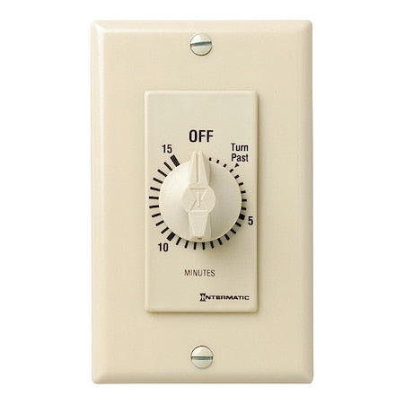 Intermatic FD15MC - Spring-Wound Timer, Ivory, 120/277 V AC