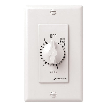 Intermatic FD6HW - Spring-Wound Timer, White, 277 V AC