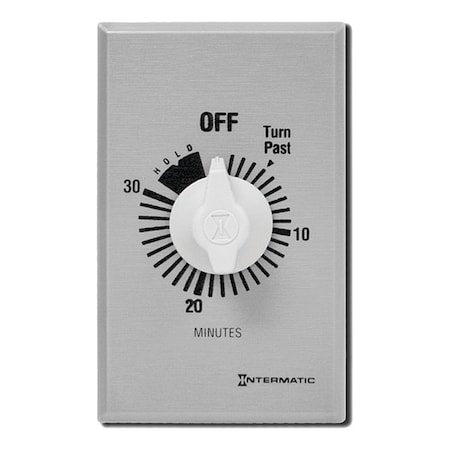 Intermatic FF30MH - Timer,Spring Wound,30 Min,SPST,Silver