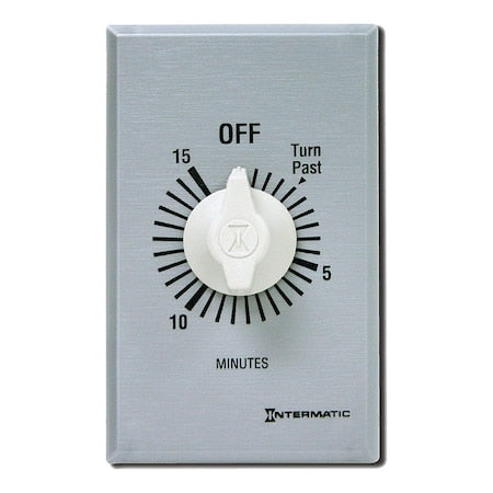 Intermatic FF315M - Timer,Spring Wound,15 Min,SPDT,Silver