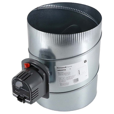 Honeywell Home ARD9TZ - Round Damper,Gr/Rd/Steel,9 in. Dia.