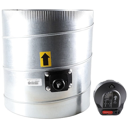 Honeywell Home CPRD14 - Bypass Damper,Gr/Rd/Steel,14 in. Dia.
