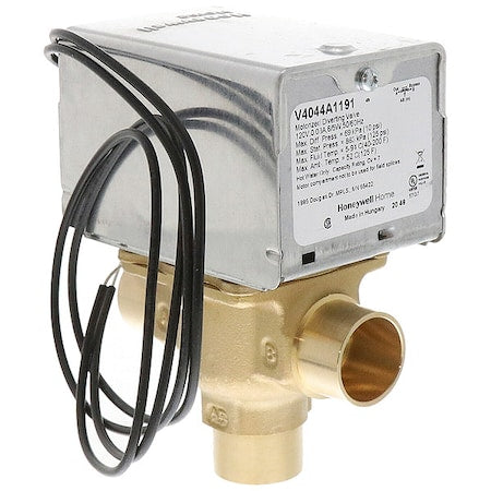 Honeywell Home V4044A1191 - DIVERTING VALVE 120/60,3/4" SWEAT,7 CV,10 PSI CLOSE-OFF