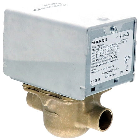 Honeywell Home V8043A1011 - ZONE VALVE 24/60 1/2" SWEAT 3.5 CV 18" L