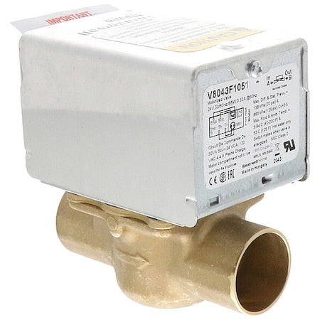 Honeywell Home V8043F1051 - Motorized Zone Valve,NC,Brass,1 in Sweat