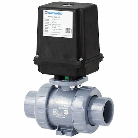 Hayward Flow Control EATBH120STE - Electric 2-Way Ball Valve,2",PVC