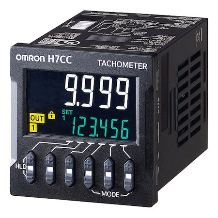 Omron H7CC-A11 - Digital Counter/Tachometer,Plug In CN,LCD