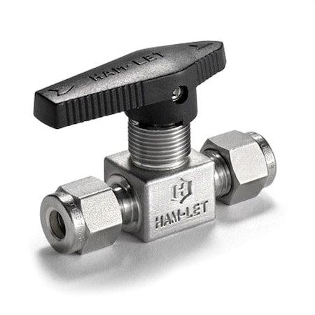 Ham-Let H-800M-SS-L-1/4 - Manual 2-Way Ball Valve,Let-Lok,SS