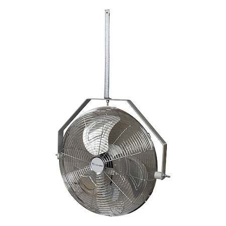 Canarm HAF18-ZO - Industrial Fan, Ceiling Mount, 18 in Blade Dia, 120 V, 4,227 cfm, Non-Oscillating