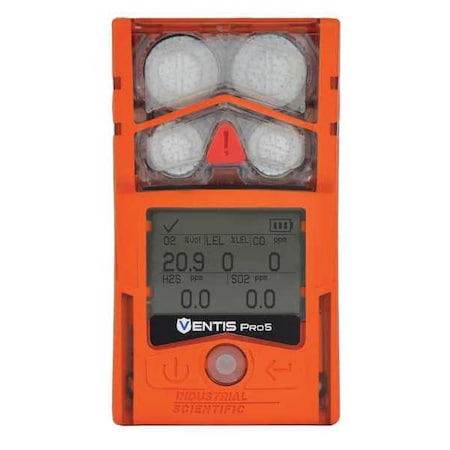 Industrial Scientific VP5-K1232110101 - Ventis Pro5 Multi-Gas Detector, IP68, Audible, Vibrating, Visual, LCD with Backlight