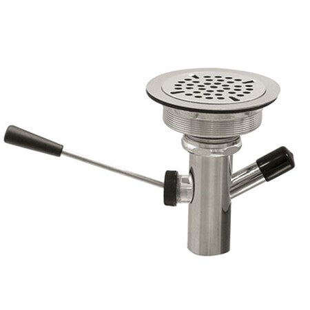 Advance Tabco K-67 - Drain Assembly,Chrome,10" H,4 1/2" Dia