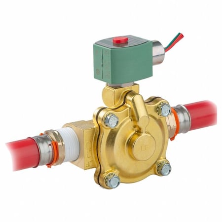 Asco K210G009LFXC 240/60,220/50 - Solenoid Valve, 2-Way, 2-Position, Normally Closed, 3/4 in Pipe Size, 220 V AC, 240 V AC, High Flow
