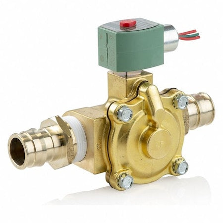 Asco K210G002LFXX 24/DC - Solenoid Valve, 2-Way, 2-Position, Normally Closed, 1/2 in Pipe Size, 24 V DC, High Flow, Brass