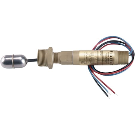 Dwyer Instruments L6EPB-B-S-3-A - Flotect Level Switch, Brass Body, Spdt S