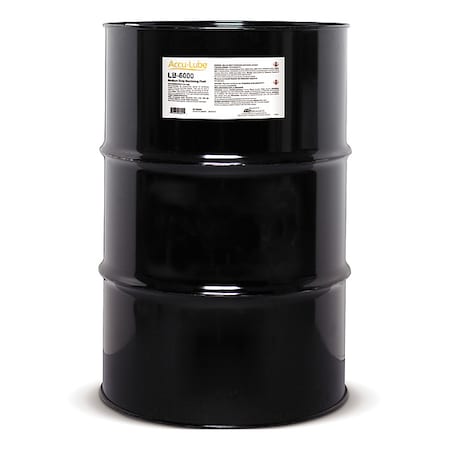 Accu-Lube LB6055 - Cutting Fluid, LB-6000, Straight Oil, 55 gal, Drum, Blue