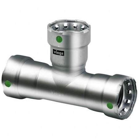 Viega 90905 - Tee, SS, Press-fit 1 1/4", 1 1/4", 2"