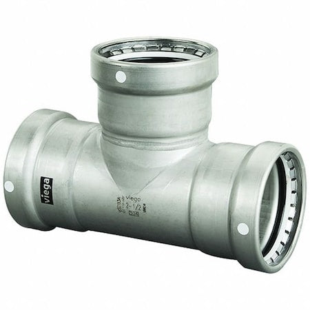 Viega 98480 - Tee, SS, Press-fit 4", 4", 2"